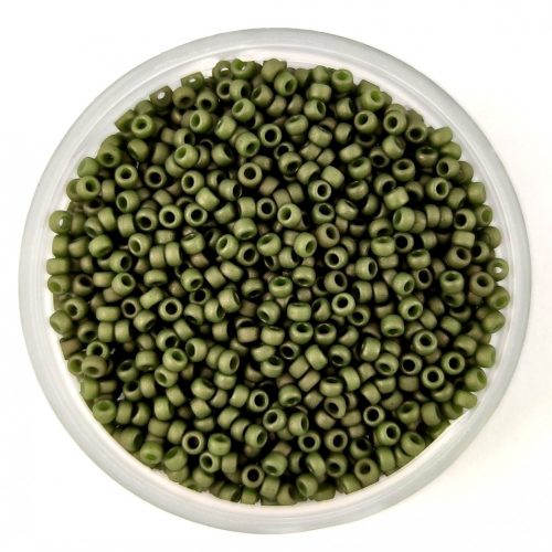Miyuki Japanese Seed Bead - 2318 - Matte Opaque Olive - méret: 15/0