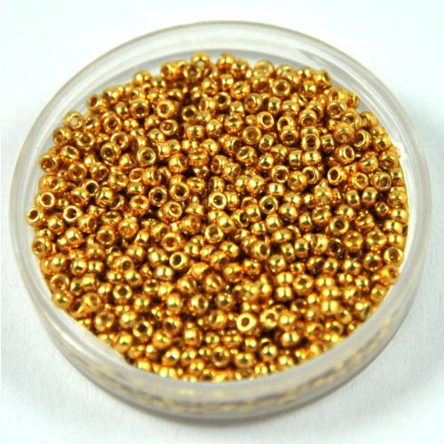 Miyuki kásagyöngy - 4202 - Duracoat Galvanized Gold - méret:15/0 - 50g-AKCIOS
