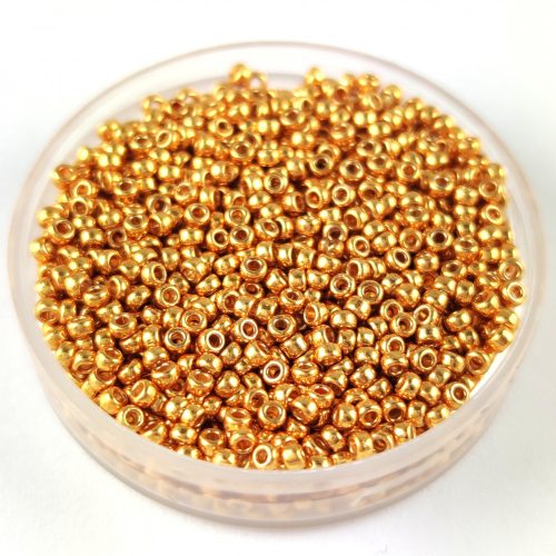Miyuki  kásagyöngy - 4203 - Duracoat Galvanized Gold - méret:15/0 - 50g-AKCIOS