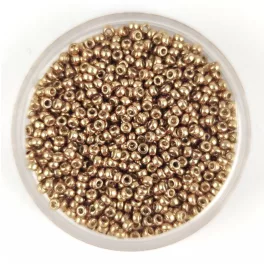   Miyuki kásagyöngy - 4204 - Galvanized Champagne Duracoat - méret:15/0 - 50g-AKCIOS