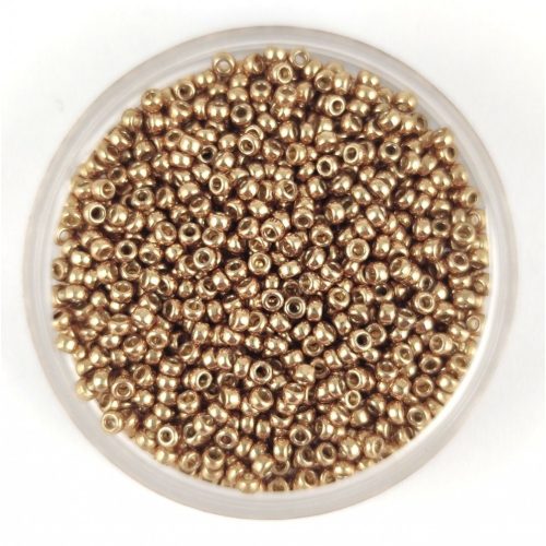 Miyuki kásagyöngy - 4204 - Galvanized Champagne Duracoat - méret:15/0 - 50g-AKCIOS
