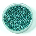 Miyuki Japanese Round Seed Bead - 4217 - Galvanized Teal Duracoat - size:15/0