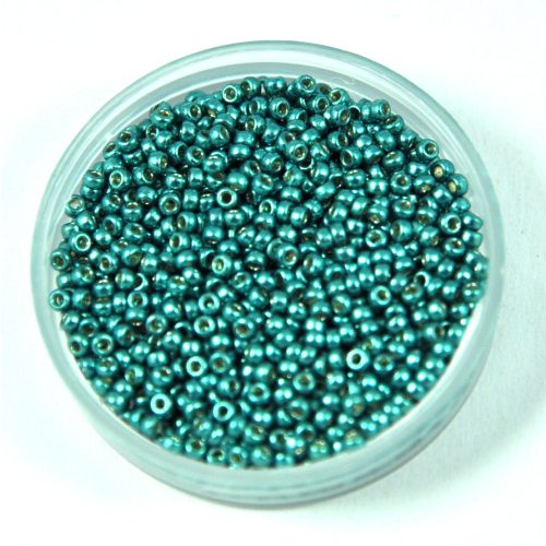 Miyuki Japanese Round Seed Bead - 4217 - Galvanized Teal Duracoat - size:15/0