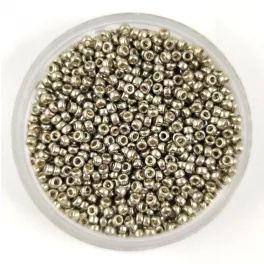   Miyuki kásagyöngy - 4221 - Galvanized Light Pewter Duracoat - méret:15/0 - 50g-AKCIOS