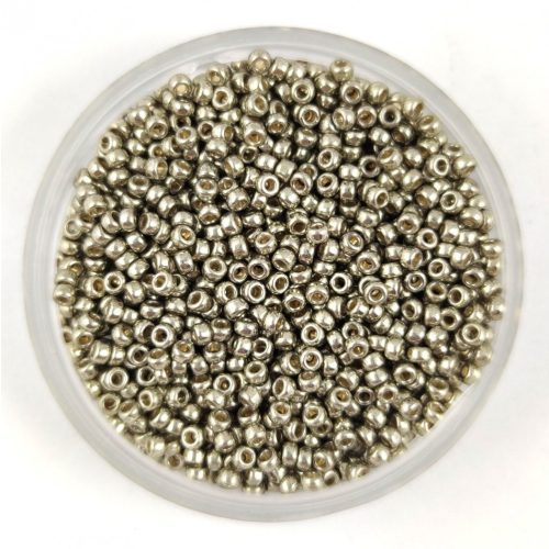 Miyuki kásagyöngy - 4221 - Galvanized Light Pewter Duracoat - méret:15/0 - 50g-AKCIOS