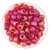 Miyuki Japanese Round Seed Bead - 141fr - Matt Transparent Ruby AB - size: 6/0