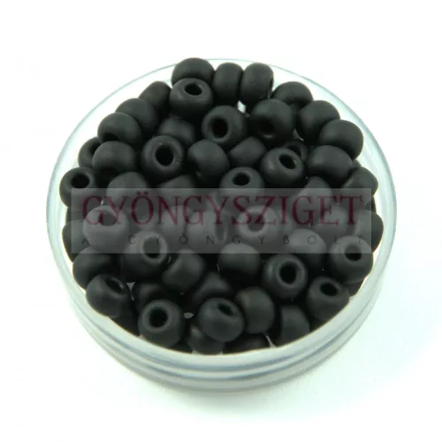 Miyuki kásagyöngy - 401f - Frosted Black - 6/0