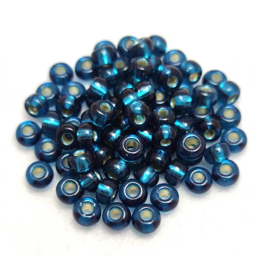 Miyuki kásagyöngy - 1425 - Silver Lined Blue Zircon - 6/0