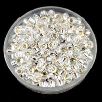   Miyuki Japanese Round Seed Bead - 1 - Silver Lined Crystal - size:8/0 - 30g