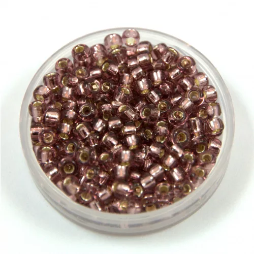 Miyuki kásagyöngy - 12 - Silver Lined Smoky Amethyst - méret:8/0