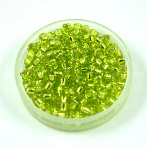 Miyuki kásagyöngy - 14 - Silver Lined Chartreuse - méret:8/0