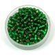 Miyuki Japanese Round Seed Bead - 16 - Silver Lined Green - size:8/0