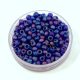 Miyuki Japanese Round Seed Bead - 151fr - Matte Transparent Cobalt AB - size:8/0