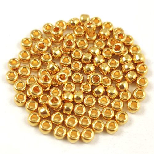 Miyuki Japanese Round Seed Bead - 191 - 24k Gold Plated - size:8/0