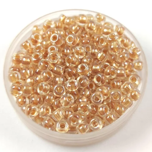 Miyuki kásagyöngy - 234 - Gold Lined Crystal - méret:8/0