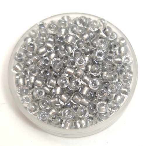 Miyuki kásagyöngy - 242 - Metallic Silver Lined Crystal - méret:8/0