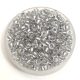 Miyuki Japanese Round Seed Bead - 242 - Metallic Silver Lined Crystal - size:8/0