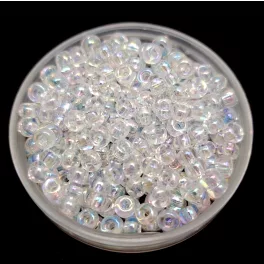   Miyuki kásagyöngy - 250 - Crystal AB - méret: 8/0 - 100g-AKCIOS