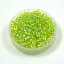   Miyuki kásagyöngy - 258 - Transparent Rainbow Lime Green - méret:8/0