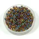 Miyuki Japanese Round Seed Bead - 357 - Root Beer Lined Light Topaz AB - size:8/0