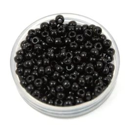   Miyuki kásagyöngy - 401 - Opaque Black - méret: 8/0 - 100g-AKCIOS