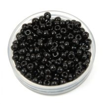   Miyuki Japanese Round Seed Bead - 401 - Opaque Black - size:8/0 - 30g