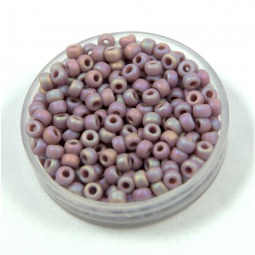 Miyuki Japanese Round Seed Bead - 410fr - Matte Opaque Mauve AB - size:8/0