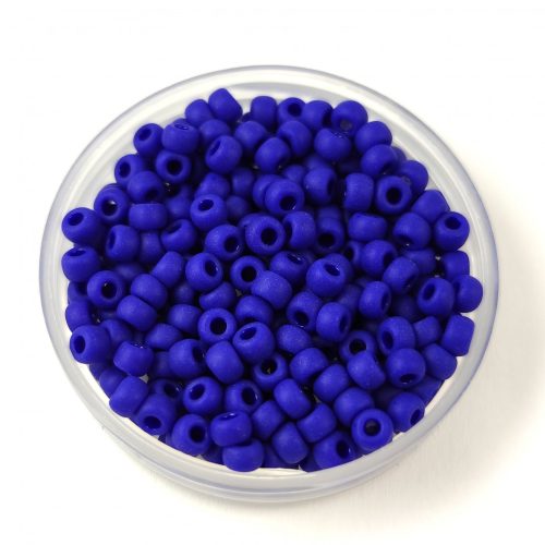 Miyuki Japanese Round Seed Bead - 414f - Matte Opaque Cobalt - size:8/0