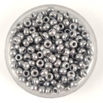   Miyuki Japanese Round Seed Bead - 443 - Opaque Gray Luster - size:8/0 - 30g