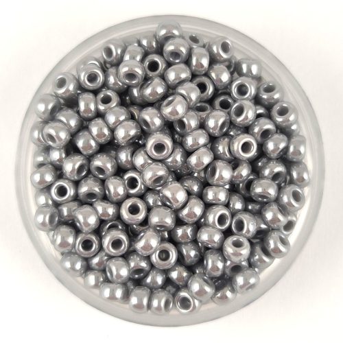 Miyuki Japanese Round Seed Bead - 443 - Opaque Gray Luster - size:8/0