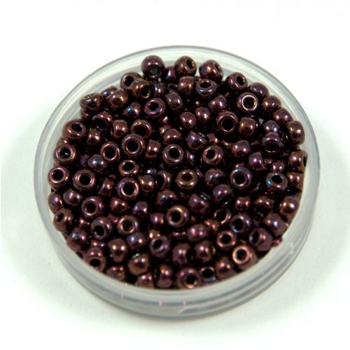 Miyuki Japanese Round Seed Bead - 460 - Metallic Dark Raspberry - size:8/0