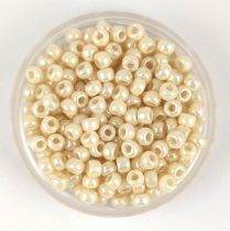   Miyuki Japanese Round Seed Bead - 486 - Ivory Pearl Ceylon AB - size:8/0 - 30g