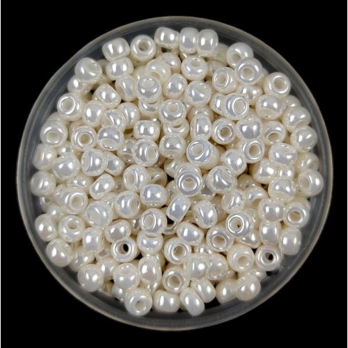 Miyuki Japanese Round Seed Bead - 592 - Ceylon Cream - size: 8/0 - 100g