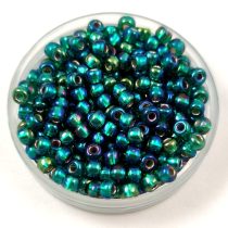   Miyuki Japanese Round Seed Bead - 1017 - Silver Lined Emerald AB- size:8/0 - 30g