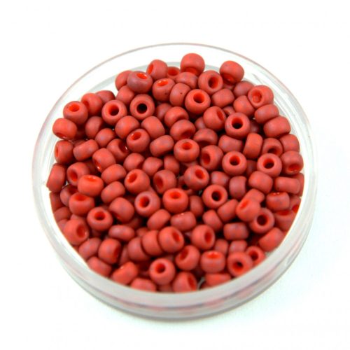 Miyuki Japanese Round Seed Bead - 2315 - Opaque Matte Terra Cotta - size:8/0 - 30g