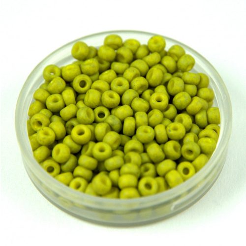 Miyuki Japanese Round Seed Bead - 2316 - Opaque Matte Lime - size:8/0