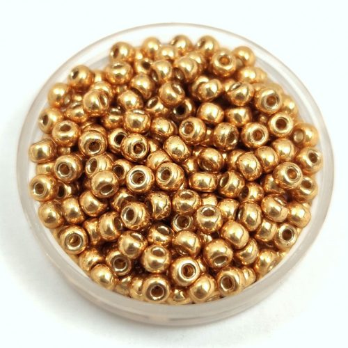 Miyuki Japanese Round Seed Bead - 4202 - Duracoat Galvanized Gold - size:8/0