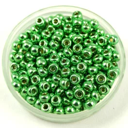   Miyuki kásagyöngy - 4214 - Galvanized Dark Mint Duracoat - méret:8/0
