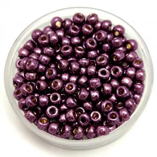 Miyuki japán kásagyöngy - 4220 - Galvanized Purple Duracoat - size:8/0