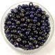 Miyuki Japanese Round Seed Bead - 4282 - Duracoat Dyed Silver Lined Dark Navy Blue - size:8/0