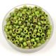 Miyuki Japanese Round Seed Bead - 4515 - Opaque Chartreuse Picasso - size:8/0