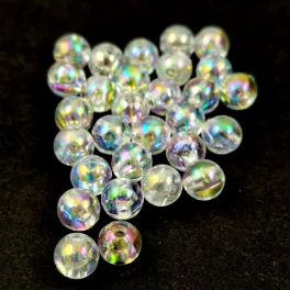 Plastic bead - Mixed - Crystal AB - 8mm