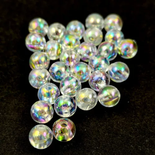 Plastic bead - Mixed - Crystal AB - 8mm