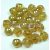 Mushroom - Czech Glass Bead - marble opal honey - 9x8mm