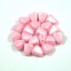 Nib-Bit - Czech Pressed 2 Hole Bead - 6x5mm - Silk Satin Inocent Pink
