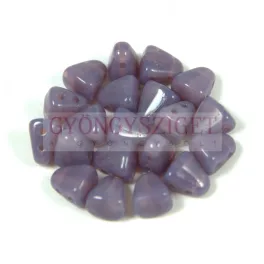 Nib-Bit - Czech Pressed 2 Hole Bead - 6x5mm - Amethyst
