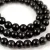 Black Obsidian - round bead - 8mm