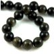 Gold Obsidian - round bead - 10mm