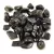 Obsidian - splitter beads - 15g