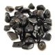Obsidian - splitter beads - 15g